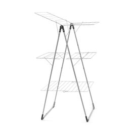 Uscator de rufe vertical, Brabantia, Tower, 23 m capacitate de uscare, otel, gri