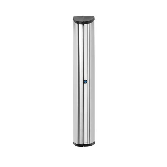 Cutie de protectie pentru uscator Wall Fix, Brabantia, Matt Steel, 18.8x18.4x109 cm, otel, argintiu