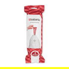 Set 20 saci de gunoi, Brabantia, PerfectFit, marimea J, 20-25 L, nailon, alb