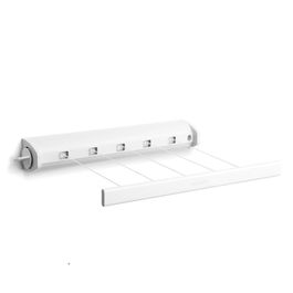 Uscator de rufe retractabil cu montare pe perete, Brabantia, Pull-out White, 22 m capacitate de uscare, polipropilena/otel, alb