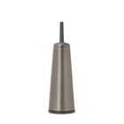 Perie de toaleta cu suport, Brabantia, ReNew Platinum, 12x12x42 cm, otel, gri inchis