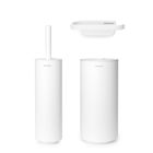 Set accesorii pentru baie 3 piese, Brabantia, MindSet, otel, Alb