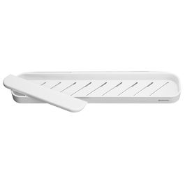 Suport accesorii dus + racleta, Brabantia, MindSet, 42.1x9x7.3 cm, aluminiu, alb