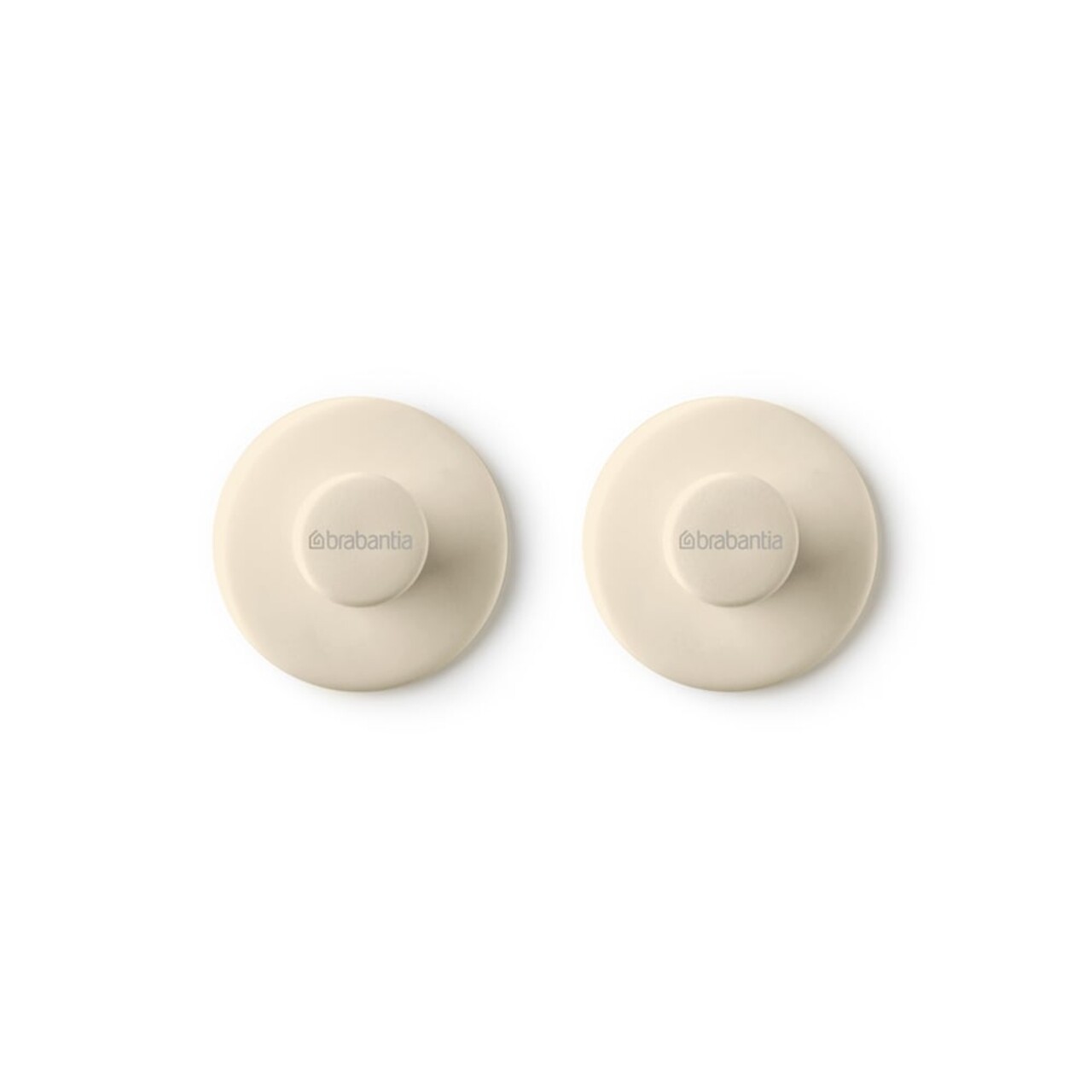 Set 2 agatatori pentru prosoape, Brabantia, Soft Beige, polipropilena, bej