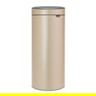 Cos de gunoi cu soft touch, Brabantia, Touch New Metallic, 30 L, 32x29.5x72 cm, otel, auriu