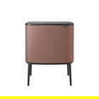 Cos de gunoi cu soft touch, Brabantia, Bo Touch, 11+23 L, 31.2x54x68 cm, otel, grej satinat