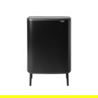 Cos de gunoi cu soft touch, Brabantia, Bo Touch Matt, 60 L, 31.2x54.5x81.5 cm, otel, negru mat