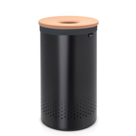Cos de rufe, Brabantia, Black Cork, 60 L, 38x38x63.5 cm, otel/pluta, negru