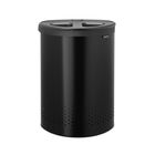Cos de rufe, Brabantia, Matt Selector, 55 L, 29x45x63 cm, otel, negru mat