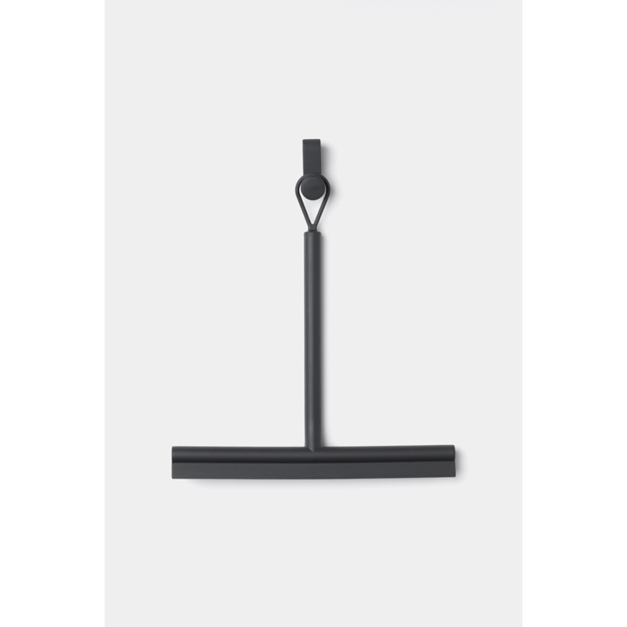 Racleta pentru dus, Brabantia, Dark Grey, 24x26 cm, polipropilena/sillicon, gri inchis