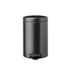 Cos de gunoi cu pedala, Brabantia, NewIcon, 12 L, 33.8x25.1x41.1 cm, otel, gri inchis