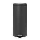 Cos de gunoi cu pedala, Brabantia, NewIcon Mineral Infinite Grey, 30 L, 38x29.3x67.9 cm, otel, gri