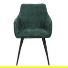 Scaun Satori Pop, Homla, 59x57x84 cm, MDF/metal/poliester, verde