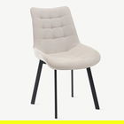 Scaun Colin, Homla, 61x53x88 cm, metal/MDF/textil, bej