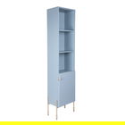 Dulap ingust pentru baie Navado, Homla, 40x28x160 cm, PAL/MDF, albastru