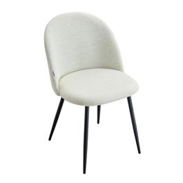 Scaun Ampla, Homla, 56x47x78 cm, metal/poliester, ecru