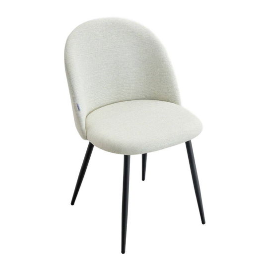 Scaun Ampla, Homla, 56x47x78 cm, metal/poliester, ecru
