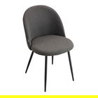 Scaun Ampla, Homla, 56x47x78 cm, metal/poliester, gri inchis
