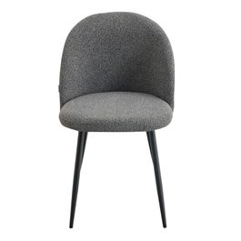Scaun Fresca, Homla, 56x47x78 cm, metal/poliester, gri inchis