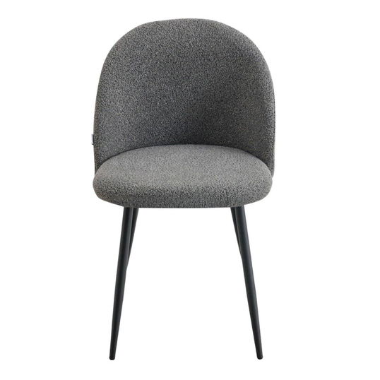 Scaun Fresca, Homla, 56x47x78 cm, metal/poliester, gri inchis