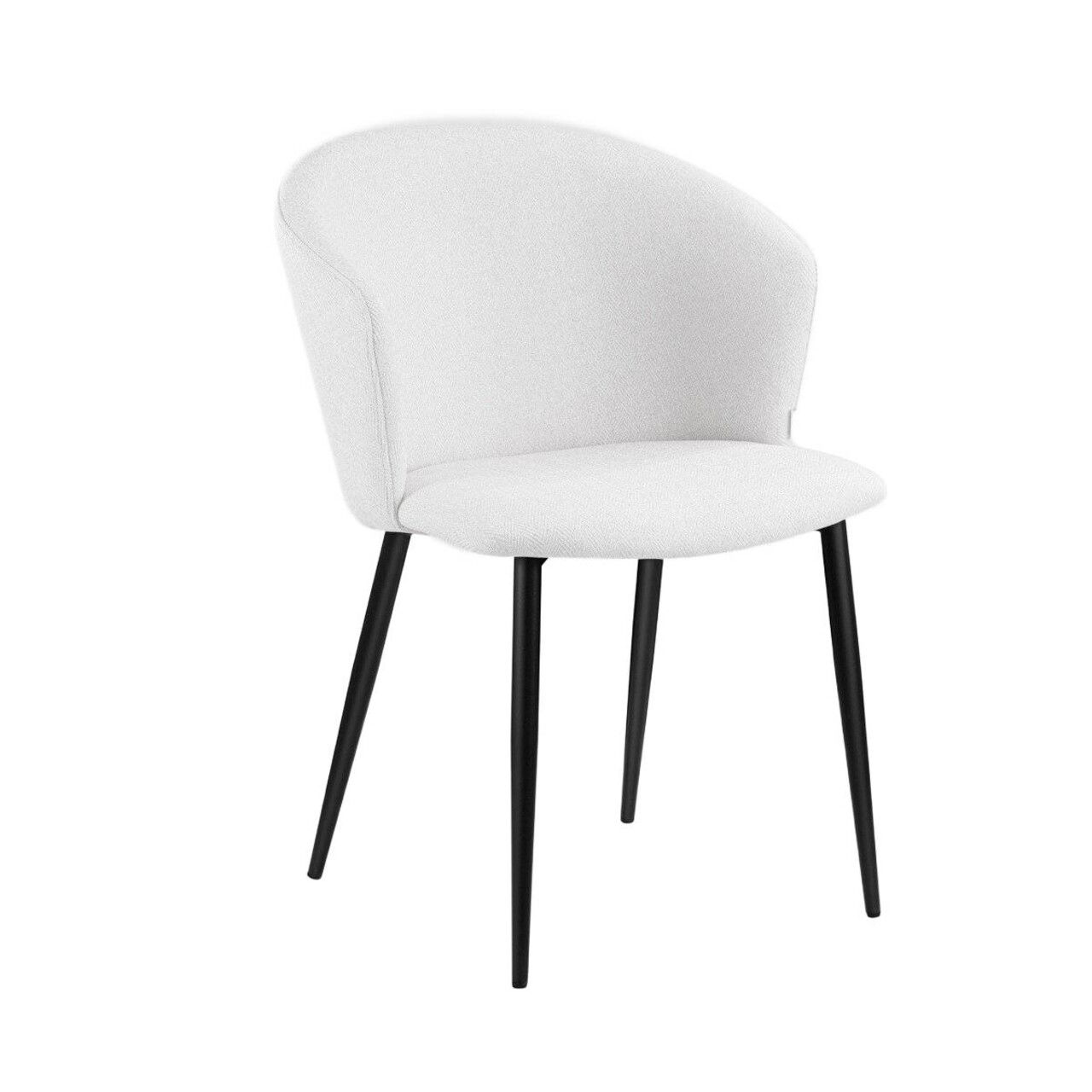 Scaun Lujo, Homla, 59x56.5x81 cm, metal/poliester, bej deschis