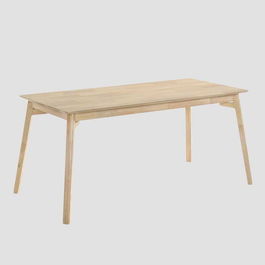 Masa Little, Homla, 160x75x76 cm, lemn de cauciuc, natur