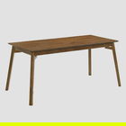 Masa Little, Homla, 160x75x76 cm, lemn de cauciuc, maro