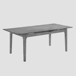 Masa extensibila Avella, Homla, 160-195x90x76 cm, lemn de cauciuc, natur