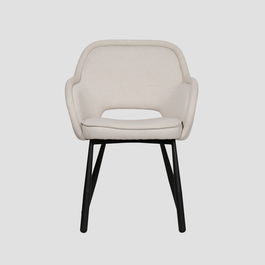 Scaun Campea, Homla, 62x61x84 cm, metal/poliester, bej