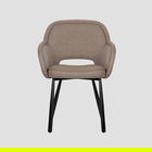 Scaun Campea, Homla, 62x61x84 cm, metal/poliester, maro deschis