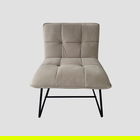 Fotoliu Nelox, Homla, 69x63x73 cm, MDF/metal/catifea, gri