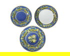 Serviciu de masa 18 piese, Brandani, Citrus Blue, portelan
