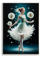 Tablou decorativ Dancing -A, Mauro Ferretti, 72x102 cm, lemn de pin/canvas pictat si lacuit, multicolor