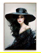 Tablou decorativ Dori -A, Mauro Ferretti, 62x92 cm, lemn de pin/canvas pictat si lacuit, multicolor