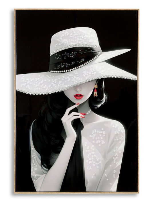 Tablou decorativ Marty -H, Mauro Ferretti, 62x92 cm, lemn de pin/canvas pictat si lacuit, multicolor