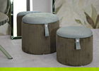 Set 2 taburete cu spatiu depozitare Bolzano, Mauro Ferretti, 38x38 cm/32x32 cm, MDF/poliester, verde
