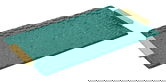 Tava decorativa Grent, Mauro Ferretti, 34x19.5x3 cm, polirasina, verde/auriu