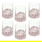 Set 6 pahare Venezia, Andrea Fontebasso, 300 ml, sticla, roz/transparent