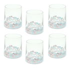 Set 6 pahare Venezia, Andrea Fontebasso, 300 ml, sticla, albastru/roz
