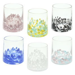 Set 6 pahare Venezia, Andrea Fontebasso, 300 ml, sticla, multicolor