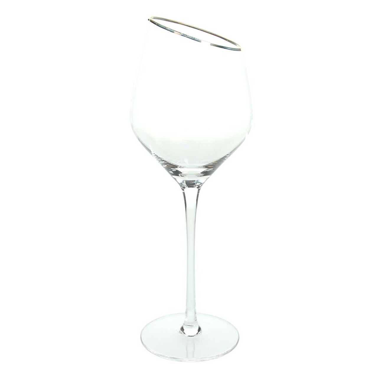 Set 6 pahare pentru vin Margot, Andrea Fontebasso, 430 ml, sticla, auriu/transparent