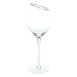 Set 6 pahare pentru vin Margot, Andrea Fontebasso, 430 ml, sticla, auriu/transparent