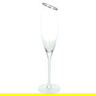 Set 6 pahare pentru sampanie Margot, Andrea Fontebasso, 190 ml, sticla, auriu/transparent