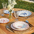 Serviciu de masa 18 piese Olimpia Blue Loire, Tognana, portelan, alb/albastru