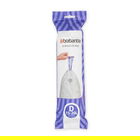 Set 20 saci de gunoi, Brabantia, PerfectFit, marimea D, 15-20 L, nailon, alb