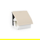 Suport hartie igienica, Brabantia, Soft Beige, 13.2x1.7x12.3 cm, otel, bej