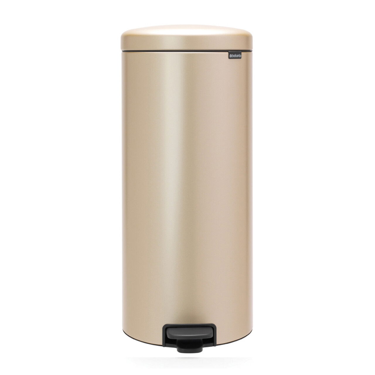 Cos de gunoi cu pedala, Brabantia, NewIcon Metallic Gold, 30 L, 38x29.3x67.9 cm, otel, auriu