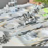 Serviciu de masa 18 piese Queen Bianco, Andrea Fontebasso, New Bone China, alb
