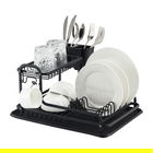 Scurgator de vase cu suport tacamuri Double FR-4028AD, Luigi Ferrero, 43x38.5x22 cm, aluminiu rezistent la rugina