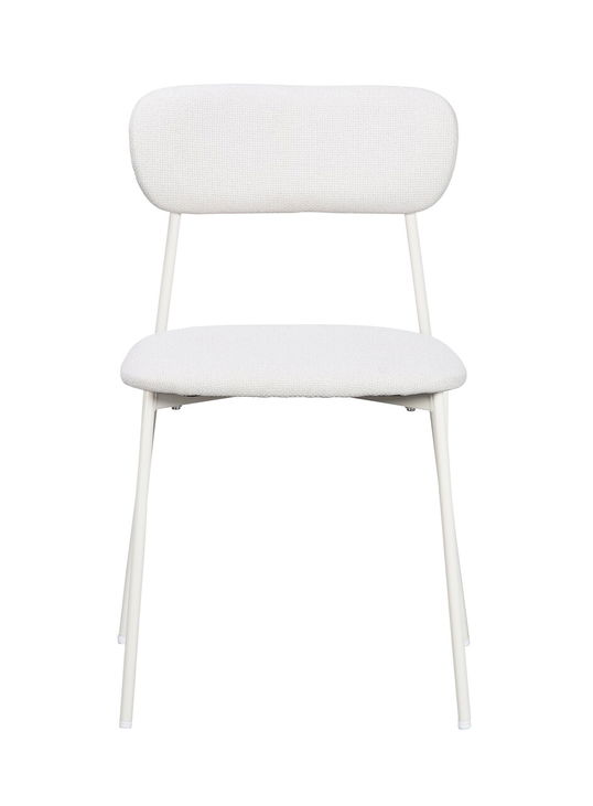 Scaun Inka, Bizzotto, 45x49x78 cm, otel/poliester, alb